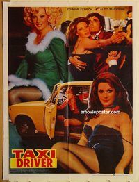 t126 TAXI GIRL Pakistani movie poster '77 Edwige Fenech, Aldo Maccione