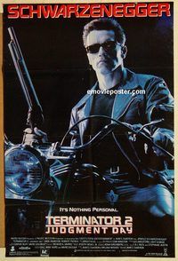 t133 TERMINATOR 2 Pakistani movie poster '91 Arnold Schwarzenegger