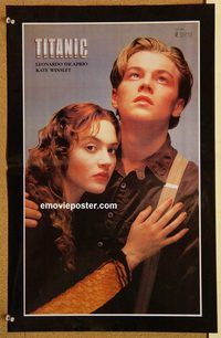 t325 TITANIC 13x20 #4 Pakistani movie poster '97 DiCaprio, Winslet