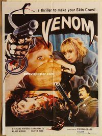t209 VENOM Pakistani movie poster '82 Klaus Kinski, Sterling Hayden