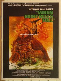 t237 WHEN EIGHT BELLS TOLL Pakistani movie poster '71 Anthony Hopkins