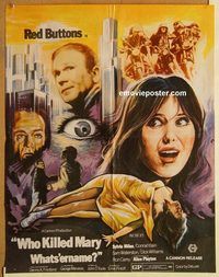 t248 WHO KILLED MARY WHATS'ERNAME #2 Pakistani movie poster '71 Buttons