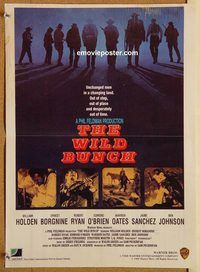 t334 WILD BUNCH 14x19 Pakistani movie poster '69 Sam Peckinpah classic!