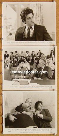 u430 AND JUSTICE FOR ALL 3 8x10 movie stills '79 Al Pacino