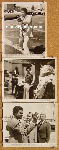 t752 TAKE 14 8x10 movie stills '74 Billy Dee Williams, Eddie Albert