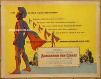 y049 ALEXANDER THE GREAT half-sheet movie poster '56 Richard Burton, March