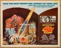 y060 AT THE EARTH'S CORE half-sheet movie poster '76 Peter Cushing, AIP