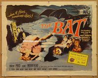 y068 BAT half-sheet movie poster '59 Vincent Price, Moorehead
