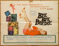 y095 BYE BYE BIRDIE half-sheet movie poster '63 Ann-Margret, Leigh