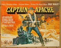 y099 CAPTAIN APACHE half-sheet movie poster '71 Lee Van Cleef