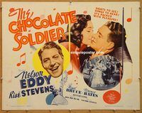 y107 CHOCOLATE SOLDIER half-sheet movie poster R62 Nelson Eddy, Stevens