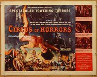 y111 CIRCUS OF HORRORS half-sheet movie poster '60 AIP, Anton Diffring