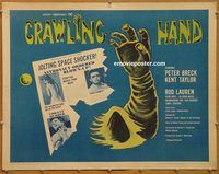 y122b CRAWLING HAND half-sheet movie poster '63 wacky horror sci-fi!