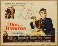 y150 DOG OF FLANDERS half-sheet movie poster '59 David Ladd, Crisp