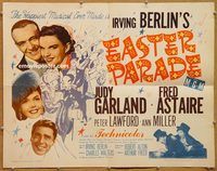 y154 EASTER PARADE half-sheet movie poster R62 Judy Garland, Fred Astaire