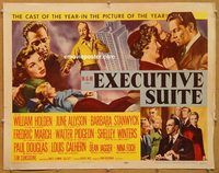 y160 EXECUTIVE SUITE half-sheet movie poster '54 William Holden, Stanwyck