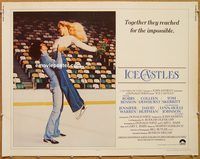 y235 ICE CASTLES half-sheet movie poster '78 Robby Benson, ice skating