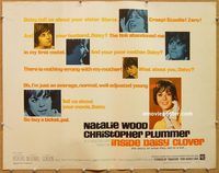 y240 INSIDE DAISY CLOVER half-sheet movie poster '66 Natalie Wood, Plummer