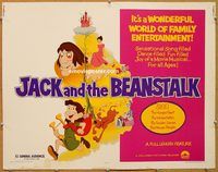 y252 JACK & THE BEANSTALK half-sheet movie poster '76 cartoon!