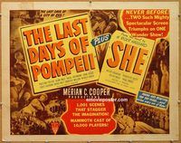 y266 LAST DAYS OF POMPEII half-sheet movie poster '48