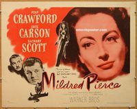 w032 MILDRED PIERCE half-sheet movie poster '45 Joan Crawford film noir!