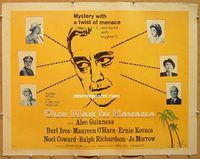 y353 OUR MAN IN HAVANA style A half-sheet movie poster '60 Alec Guinness