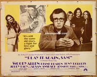 y379 PLAY IT AGAIN SAM half-sheet movie poster '72 Woody Allen, Keaton