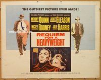 y391 REQUIEM FOR A HEAVYWEIGHT half-sheet movie poster '62 Quinn, boxing!