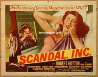 y408 SCANDAL INC style A half-sheet movie poster '56 shocking tabloids!