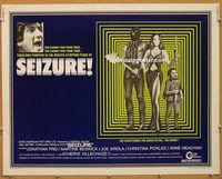 y414 SEIZURE half-sheet movie poster '74 Oliver Stone directional debut!