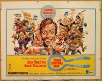 y429 SOME KIND OF A NUT half-sheet movie poster '69 Van Dyke, Jack Davis