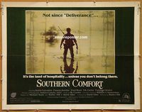 y431 SOUTHERN COMFORT half-sheet movie poster '81 Walter Hill, Carradine