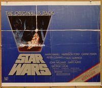 y436 STAR WARS half-sheet movie poster R82 George Lucas, Harrison Ford