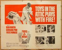 y474 TOYS IN THE ATTIC half-sheet movie poster '63 Dean Martin, Page