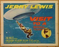 y494 VISIT TO A SMALL PLANET half-sheet movie poster '60 Jerry Lewis