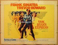 y495 VON RYAN'S EXPRESS half-sheet movie poster '65 Frank Sinatra, Howard