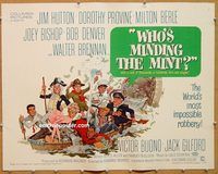 y510 WHO'S MINDING THE MINT half-sheet movie poster '67 Jack Rickard art!