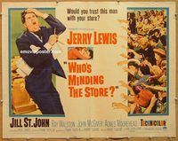 y511 WHO'S MINDING THE STORE half-sheet movie poster '63 Jerry Lewis