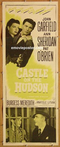 w127 CASTLE ON THE HUDSON insert movie poster R49 Garfield, Sheridan