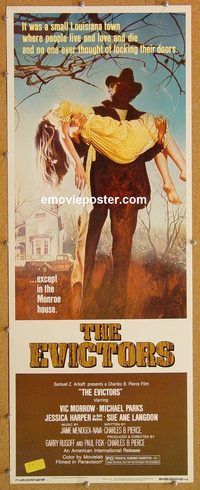 w186 EVICTORS insert movie poster '79 Vic Morrow, Michael Parks