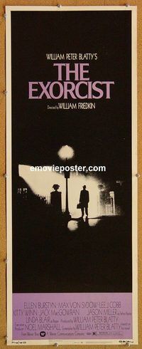 w188 EXORCIST insert movie poster '74 William Friedkin, Von Sydow