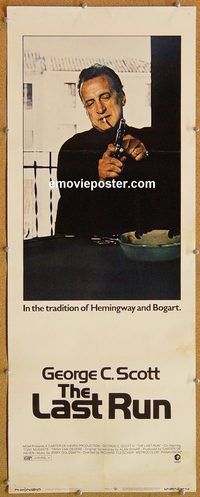 w304 LAST RUN insert movie poster '71 George C. Scott, Musante