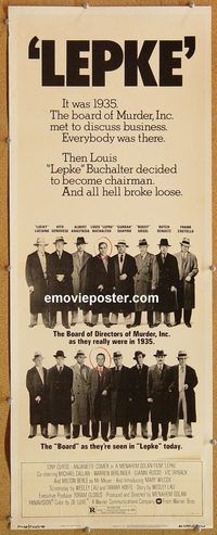 w308 LEPKE insert movie poster '74 Tony Curtis, Anjanette Comer