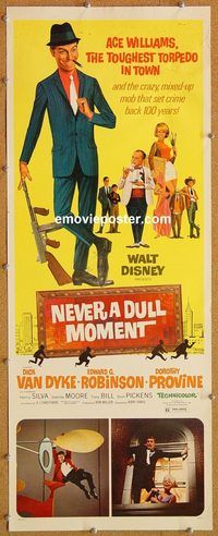w372 NEVER A DULL MOMENT insert movie poster R77 Walt Disney