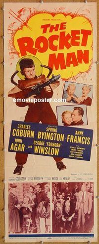 w442b ROCKET MAN insert movie poster '54 Charles Coburn, Francis