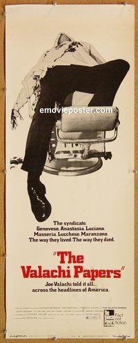 w560 VALACHI PAPERS insert movie poster '72 Charles Bronson, Ventura