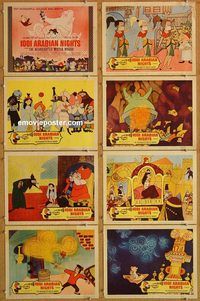 a920 1001 ARABIAN NIGHTS 8 movie lobby cards '59 Mr. Magoo, Backus