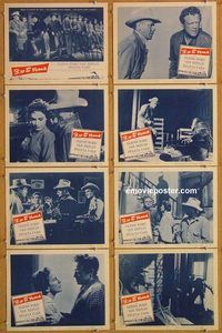 a923 3:10 TO YUMA 8 movie lobby cards '57 Glenn Ford, Heflin, western!