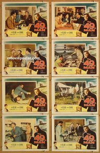 a925 49TH MAN 8 movie lobby cards '53 John Ireland, Richard Denning