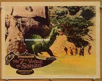 a399 7TH VOYAGE OF SINBAD movie lobby card #8 '58 Ray Harryhausen